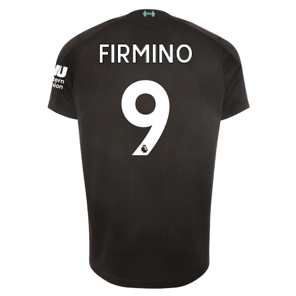 Camiseta Liverpool NO.9 Firmino 3ª Kit 2019 2020 Negro
